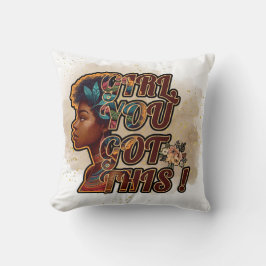Wirf Kissen 16" x 16" - Mädchen, das hast du Got!