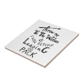 Wirf mich zu den Wölfen! Motivierend Angebot Fliese (Seite)