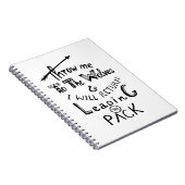 Wirf mich zu den Wölfen! Motivierend Angebot Notizblock (Rechte Seite)