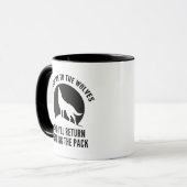 Wirf mir die Wölfe zu Tasse (Vorderseite Links)