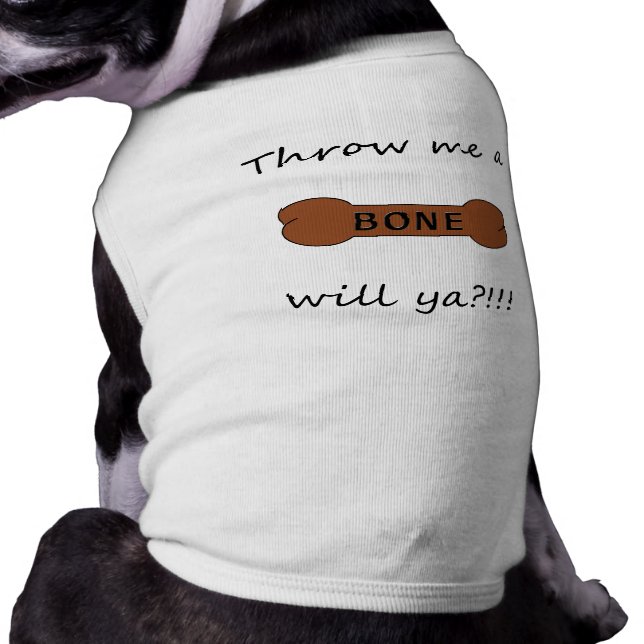 Wirf mir einen Knochen...Ja! T-Shirt (Schwarz)