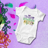 "Wirf mir etwas, Mister, Mardi Gras Baby Strampler
