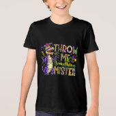 "Wirf mir etwas, Mister, Mardi Gras Jugend Tri-Blend Shirt (Vorderseite)