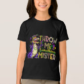 "Wirf mir etwas, Mister, Mardi Gras Jugend Tri-Blend Shirt (Vorderseite)