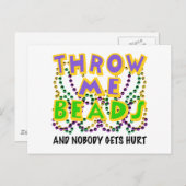 Wirf mir Perlen und niemand wird verletzt Postkarte (Vorne/Hinten)