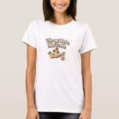 Wirf Nüsse, nicht Müll Öko-Botschaft T-Shirt (Vorderseite)