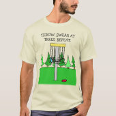 Wirf, Schatz an Bäume, wiederhole die Disk Golf Sp T-Shirt (Vorderseite)