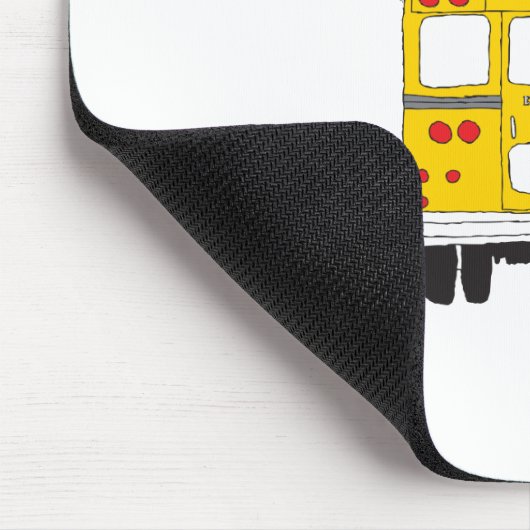 Wirf unter den Bus Gelben Schulbus lustiges Zitat Mousepad (Ecke)