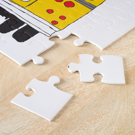 Wirf unter den Bus Gelben Schulbus lustiges Zitat Puzzle (Seite)