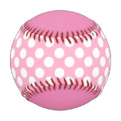 Wirf wie ein Girl Pink Baseball (Rückseite)