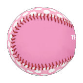 Wirf wie ein Girl Pink Baseball (Vorderseite Links)