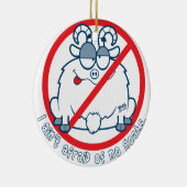 wirft Chicago-Ziegen-Shirt Keramik Ornament (Rechts)