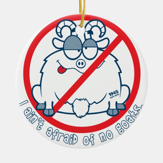 wirft Chicago-Ziegen-Shirt Keramik Ornament (Vorne)