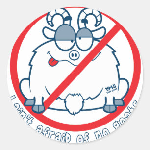 wirft Chicago-Ziegen-Shirt Runder Aufkleber