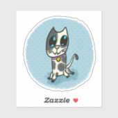 Wirft den Hundeschreiber aus Aufkleber (Blatt)