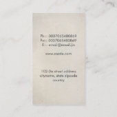 wirft Wolle-Visitenkarte Visitenkarte (Rückseite)