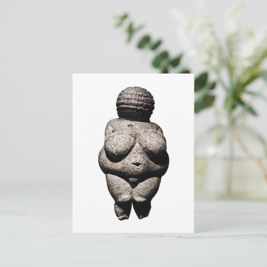 Wirklich alte Frauen: Venus von Willendorf Postkarte (Stehend Vorderseite)