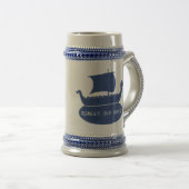 Wirklich alte Marine Stein Bierglas (VorderseiteRechts)