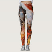 Wirklich alte Wood-Leggings Leggings (Vorderseite)