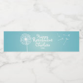 Wirklich Aquamarine Lüster, Party Wasserflaschenetikett (Einzelnes Label)