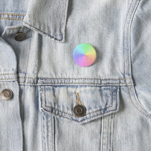 'Wirklich autistischer Regenbogen/ Neurovielfalt Button (Beispiel)