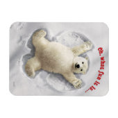 Wirklich Big Snow Angel Magnet (Horizontal)