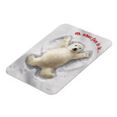 Wirklich Big Snow Angel Magnet (Linke Seite)