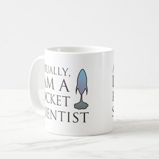 Wirklich bin ich ein Raketenwissenschaftler Kaffeetasse (Vorderseite Links)