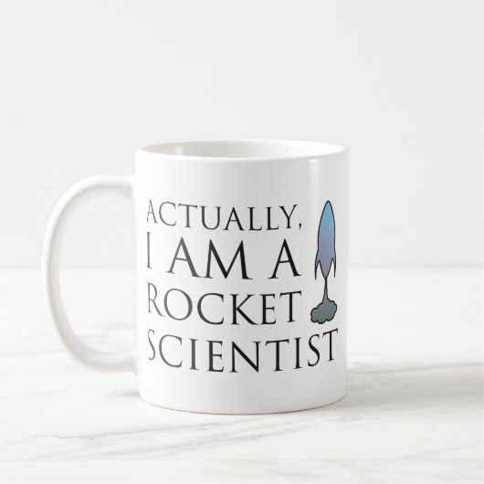 Wirklich bin ich ein Raketenwissenschaftler Kaffeetasse (Links)