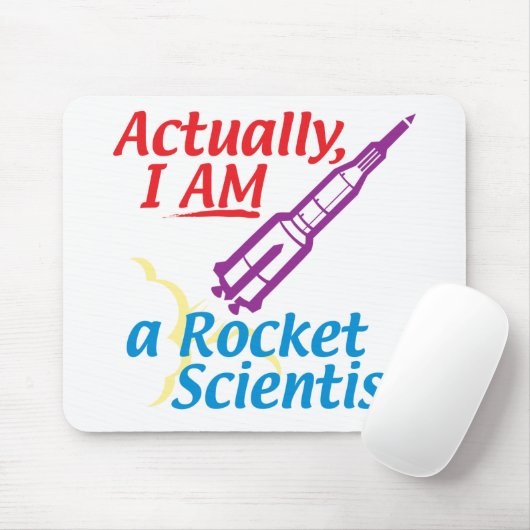 Wirklich BIN ICH ein Rocket-Wissenschaftler Mousepad (Mit Mouse)