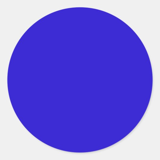 Wirklich blau runder aufkleber (Vorderseite)