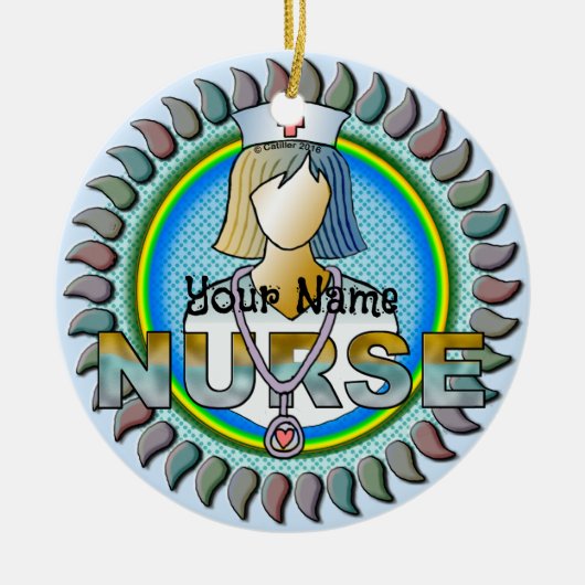 Wirklich Coole Krankenschwester Keramik Ornament (Vorne)