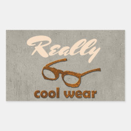 Wirklich Cooler Verschleißbetonschau Rechteckiger Aufkleber