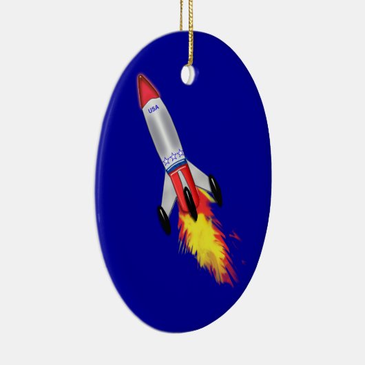 Wirklich cooles Rocket Keramik Ornament (Rechts)