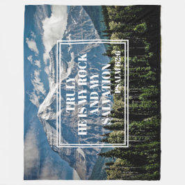 Wirklich Er mein Rock Christlich Mountain Foto Fleecedecke