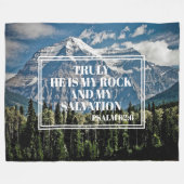 Wirklich Er mein Rock Christlich Mountain Foto Fleecedecke (Vorderseite (Horizontal))