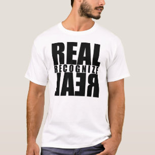 Wirklich erkennen Sie wirkliches weißes T-Shirt