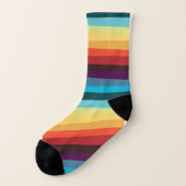Wirklich farbenfrohe Stripey Socke Socken (Links - Außen)