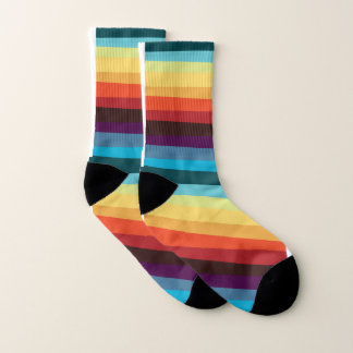 Wirklich farbenfrohe Stripey Socke Socken