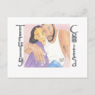 Wirklich festgelegt postkarte