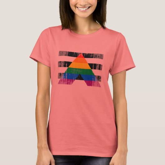 WIRKLICH FLAG DISTRESSEED T-Shirt (Vorderseite)