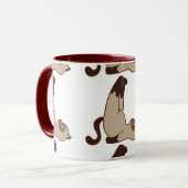 Wirklich gemütlich: Brown Cat Tasse für Katzen Lie (Vorderseite Links)