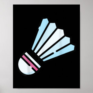 Wirklich gerne Badminton Federball 3 Poster