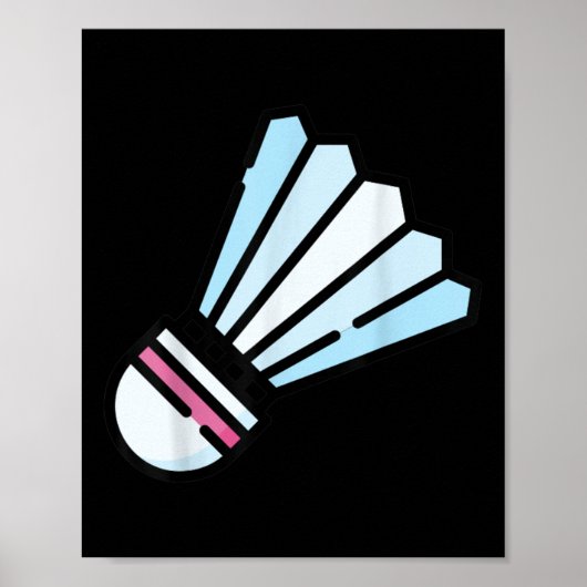 Wirklich gerne Badminton Federball 3 Poster (Vorne)