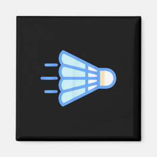 Wirklich gerne Badminton Federball 4 Magnet