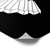 Wirklich gerne Badminton Federball  Poster (Ecke)