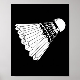 Wirklich gerne Badminton Federball Poster