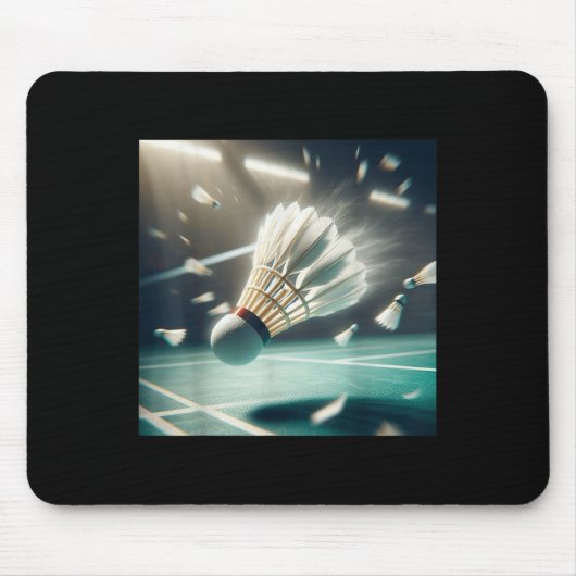 Wirklich gerne Badminton-Shuttle-Birdie Mousepad (Vorne)