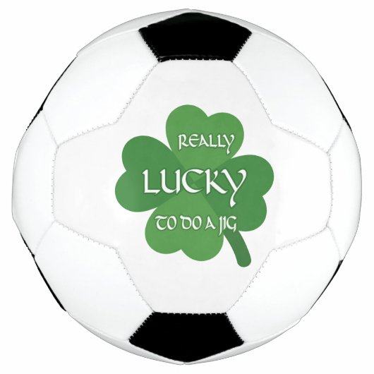 Wirklich glücklich, einen Jig zu machen Fußball (Vorderseite)