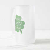 Wirklich glücklich, einen Jig zu machen Mattglas Bierglas (Vorderseite Links)